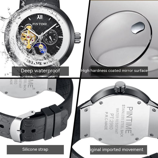 Reloj Automático Mecánico de Tres Contadores - Image 7