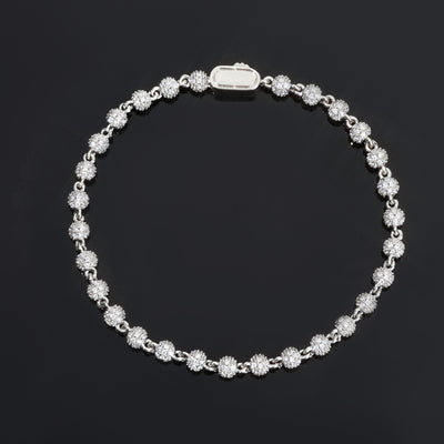 Pulsera de Diamantes para Hombre 4mm
