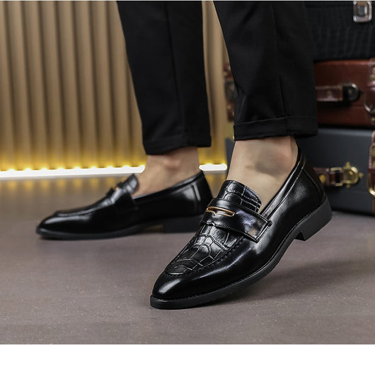 Zapatos Formales de Cuero para Hombre Talla Grande - Diseño Puntiagudo Elegante - Image 10