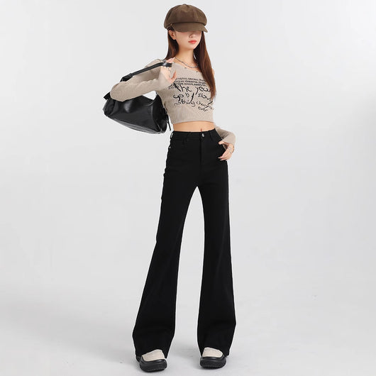 Pantalón Flare Elástico Slim Fit - Comodidad y Estilo