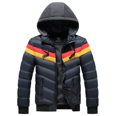 Chaqueta Impermeable con Capucha para Hombre Tallas Grandes Invierno - Image 2