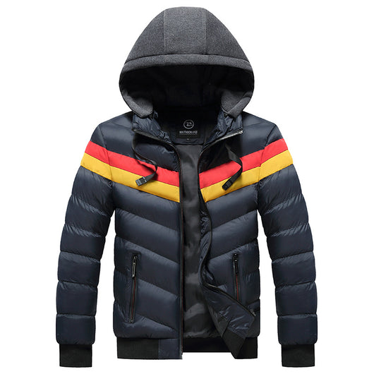 Chaqueta Impermeable con Capucha para Hombre Tallas Grandes Invierno - Image 2