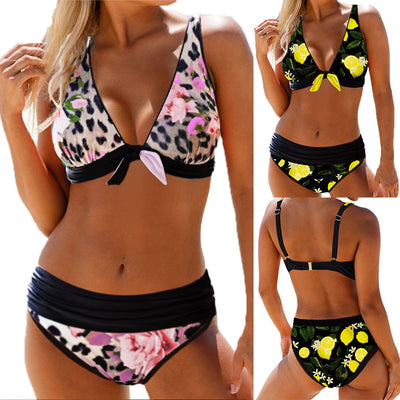 Bikini Estampado Talla Grande con Diseño Asimétrico - Image 11