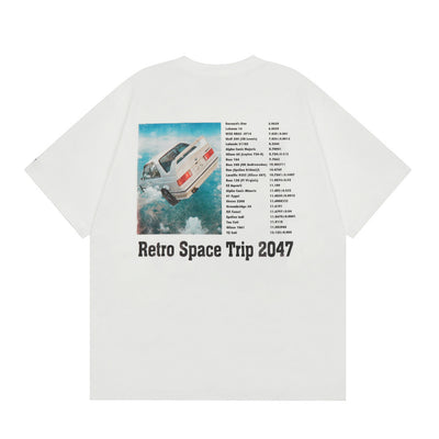 Playera Hip Hop Rock con Estampado de Auto para Hombre - Image 12