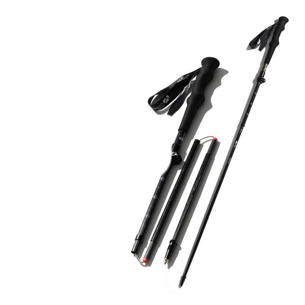 Bastón de Trekking en Fibra de Carbono con Empuñadura Recta