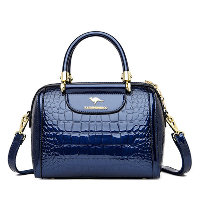 Bolso Bandolera de Cuero Charol Brillante para Mujer - Image 9