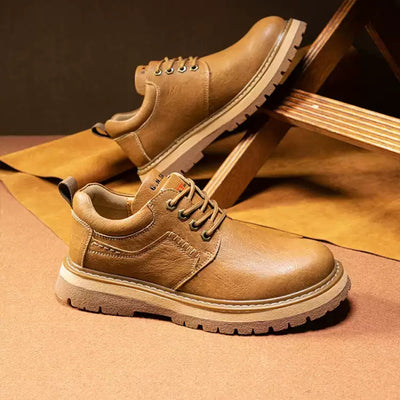 Zapatos Casuales de Cuero Genuino para Hombre - Estilo Vintage Primavera Otoño - Image 5