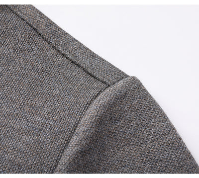 Suéter Rayado con Cuello Postizo Falso Dos Piezas para Hombre - Image 12