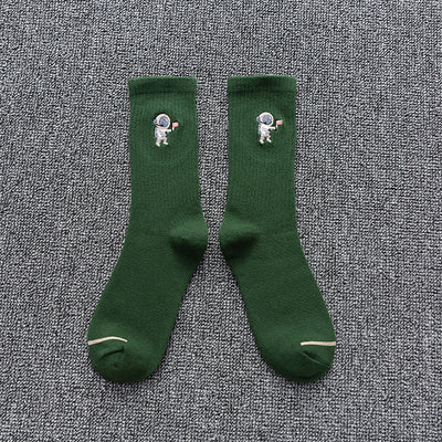 Calcetines de Algodón Estampados Astronauta - Deportivos Versátiles - Image 9