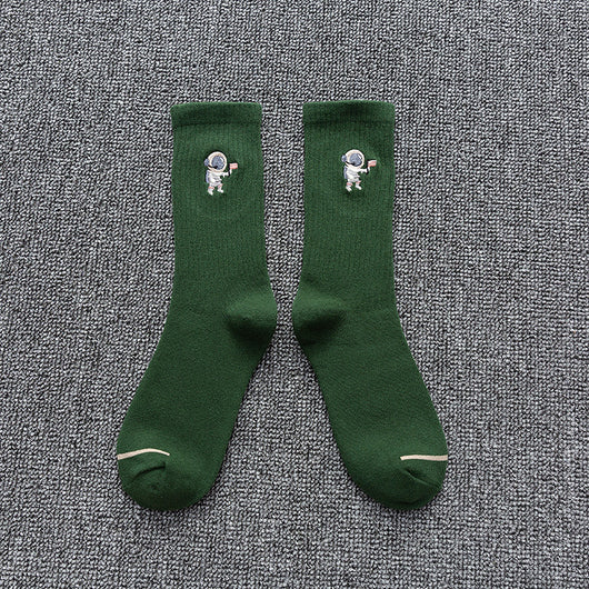 Calcetines de Algodón Estampados Astronauta - Deportivos Versátiles - Image 9