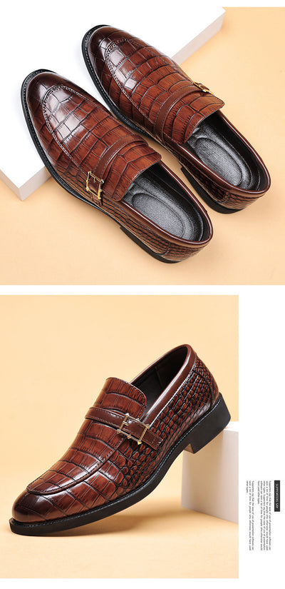 Zapatos de Cuero para Hombre con Patrón Cocodrilo - Estilo Ejecutivo - Image 9
