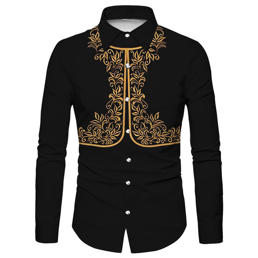 Camisa Suelta Estampada Estilo Western Americano - Image 15