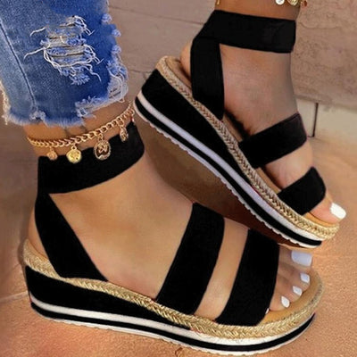 Sandalias Colorblock para Mujer con Elásticos de Cáñamo - Image 11