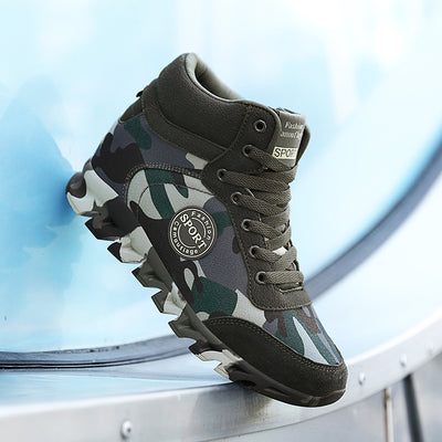Tenis Casuales con Camuflaje y Plataforma Elevada para Mujer - Image 11