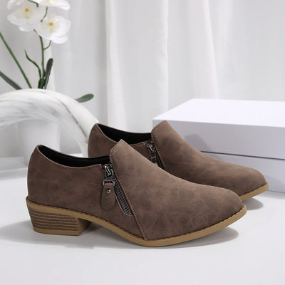 Botas Cómodas Talla Grande con Cierre Lateral y Tacón Cuadrado - Image 18