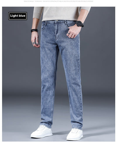 Pantalones de Vestir Holgados Rectos Invierno Gruesos para Hombre - Image 14