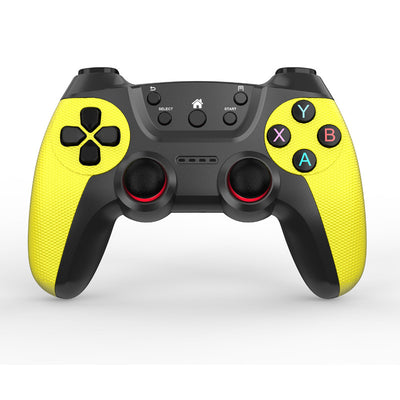 Black wireless game controller with textured grips, red-accented analog sticks, and colorful A, B, X, Y buttons. - Image 15