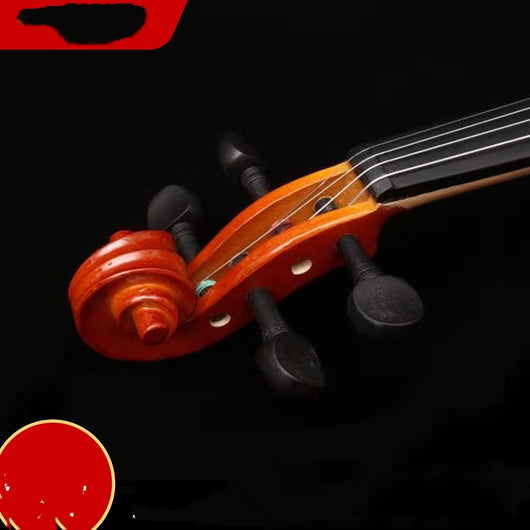 Violín Infantil de Práctica con Patrón Tigre - Estuche Triangular Incluido - Image 3