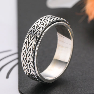 Anillo Tejido Estilo Hong Kong - Diseño Personalidad Femenina - Image 7