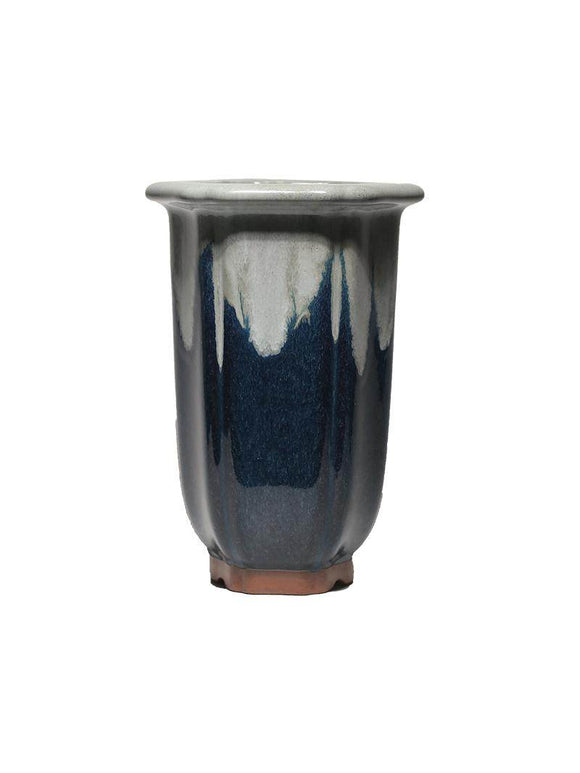 Maceta Zisha Artesanal con Esmalte Drip Signature