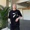 Camiseta Manga Corta Abstracta Tridimensional Estilo Urbano Moderno