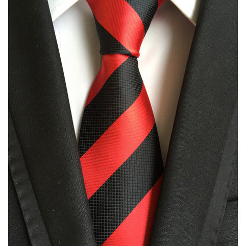 Corbata Ejecutiva de Seda Jacquard a Rayas Grandes - Image 11