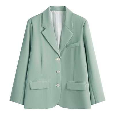 Blazer Suelto Negro para Primavera Mujer - Image 3