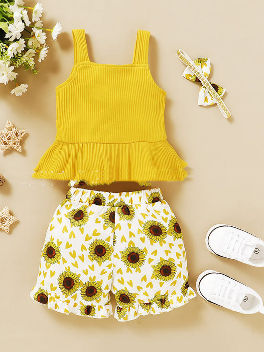 Conjunto Infantil de Algodón con Tirantes Estampados - Estilo Europeo - Image 13