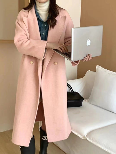 Abrigo de Lana Oversize Tipo Blazer Largo - Image 9