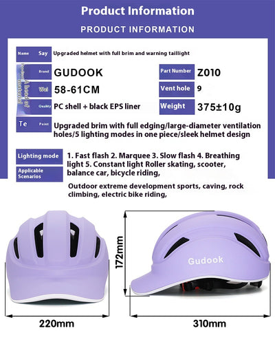 Casco Commuter con Visera para Bicicleta, Patinete y E-Scooter - Image 7