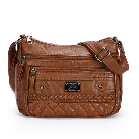 Bolso de Cuero Lavado Suave para Hombro - Image 11
