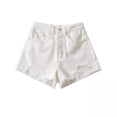 Shorts de Mezclilla Cintura Alta Elásticos Ajustados Efecto Reductor - Image 9