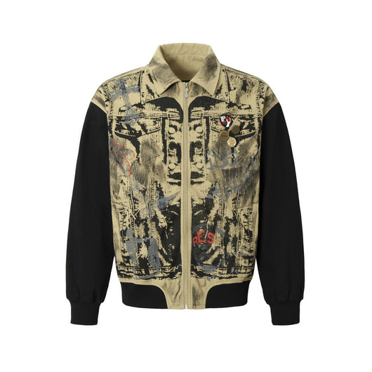 Chaqueta Retro Americana con Bordados y Parches Decorativos - Image 29