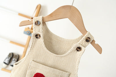 Enterizo de Pana con Tirantes y Bordado Love para Niños y Niñas - Image 16