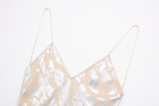 Vestido Interior con Estampado Metálico para Mujer - Image 15
