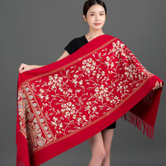 Chal Cashmere Premium para Cheongsam - Abrigo Elegante y Cálido - Image 13