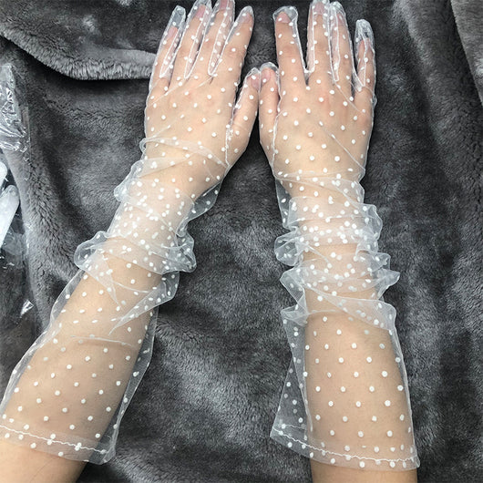 Guantes de Dedo Dividido Jacquard con Protección Solar