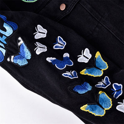 Chaqueta Denim Bordada Invincible Heavy Industries - Image 3