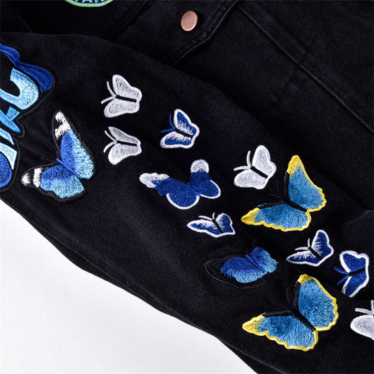 Chaqueta Denim Bordada Invincible Heavy Industries - Image 3