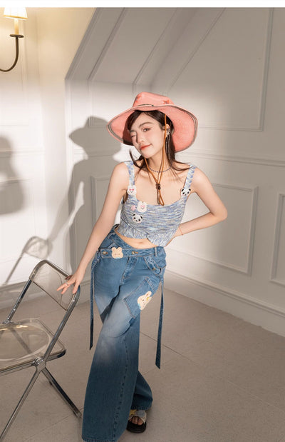 Jeans Talle Alto Pierna Ancha para Mujer - Image 12