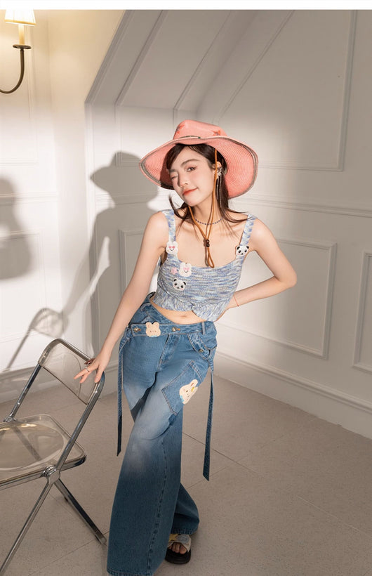 Jeans Talle Alto Pierna Ancha para Mujer - Image 12