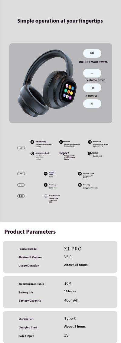 Auriculares Bluetooth X1pro Inalámbricos Universales de Conducción Ósea - Image 7
