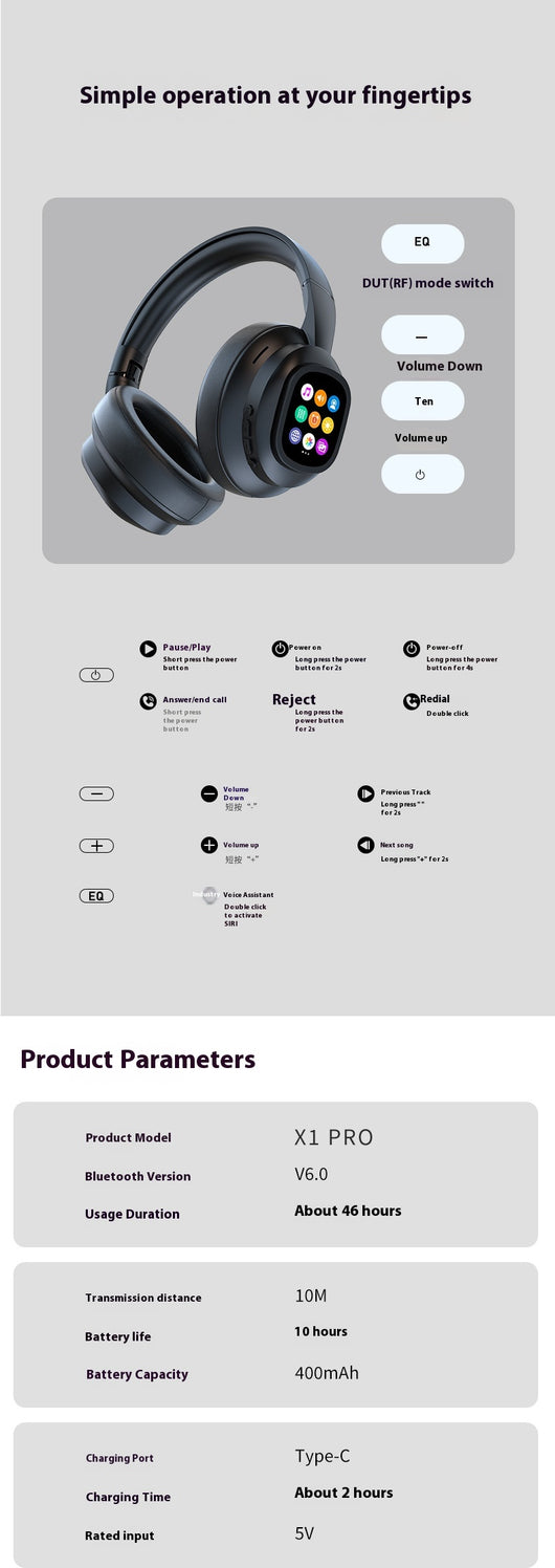 Auriculares Bluetooth X1pro Inalámbricos Universales de Conducción Ósea - Image 7