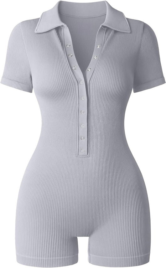 Jumpsuit Deportivo Yoga Mujer con Cuello V y Cintura Ajustable - Image 12