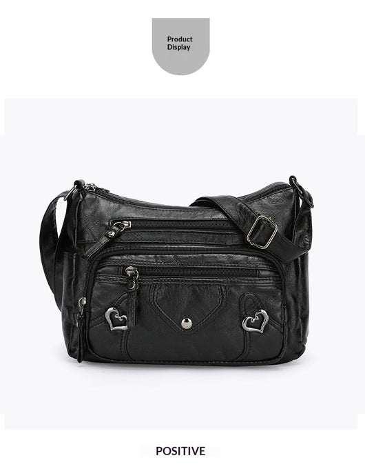 Bolso Bandolera de Lujo Versátil con Diseño Multicapas Espacioso - Image 25