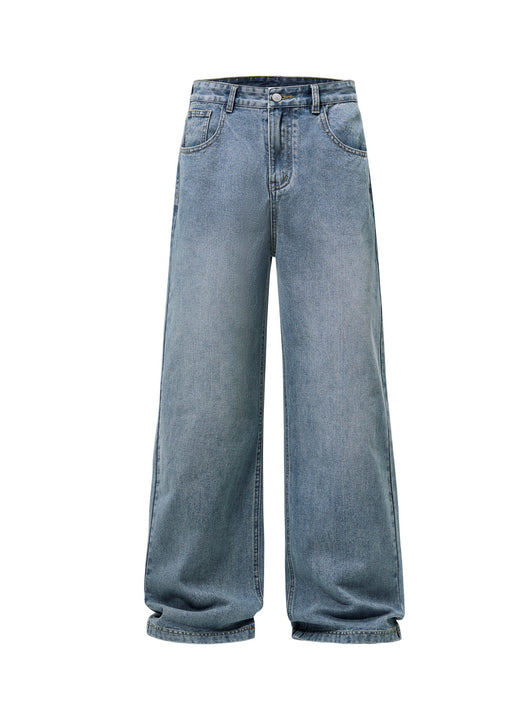 Pantalones Vaqueros Holgados Lavados Estilo Americano para Hombre - Image 10