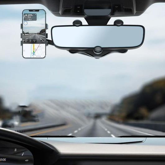 Soporte Giratorio para Teléfono en Espejo Retrovisor - Compatible con Todos los Móviles - Image 11