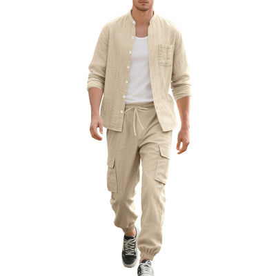 Cardigan Suelto de Lino para Playa - Conjunto Casual de Manga Larga - Image 4