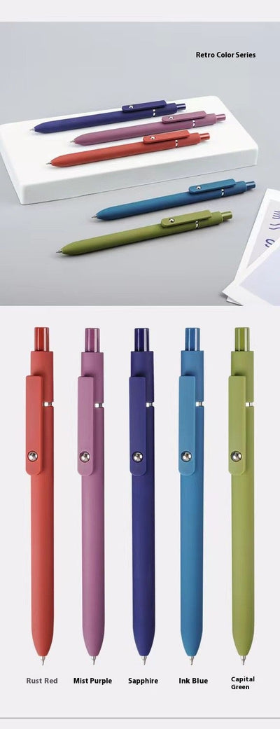 Pluma Retro de Colores Neutrales para Estudiantes y Oficina - Image 13