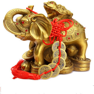 Elefante Dorado Feng Shui en Cobre Puro - Talismán de Prosperidad y Protección - Image 9